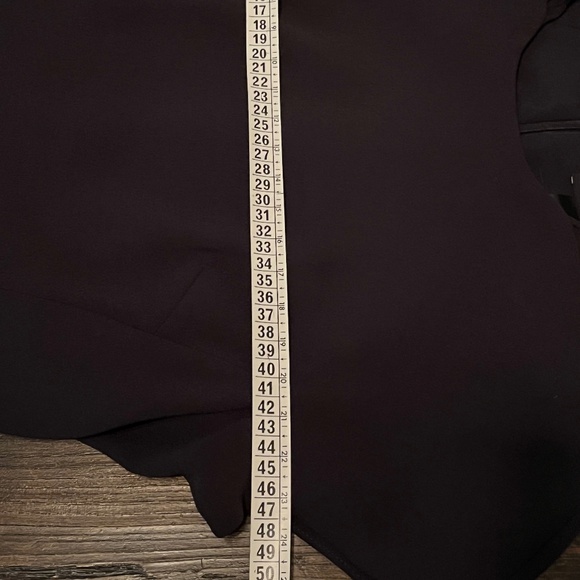 Club Monaco Black Sheath Dress with Sheer Shoulder Detail- Size 6 - Picture 3 of 5